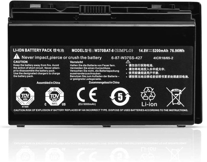 Original 5200mAh 76.96Whr Akku Clevo XMG A523 XMG A722 XMG A723 - zum Schließen ins Bild klicken