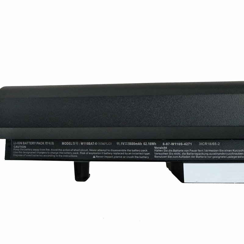 5600mAh 62.16Wh 6-Zellen Akku Clevo 6-87-W110S-4271