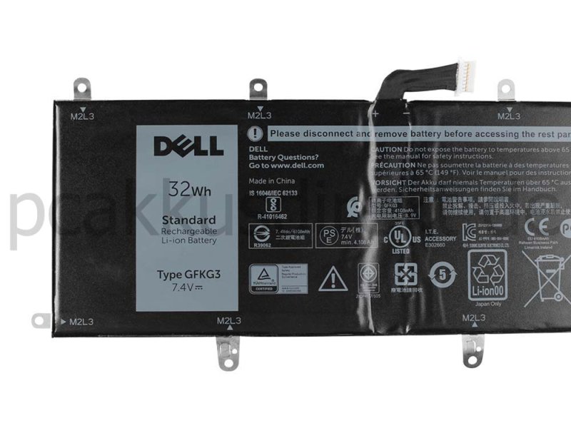 Original 32Wh 2-Zellen Dell GFKG3 0GFKG3 WH96V VN25R Akku