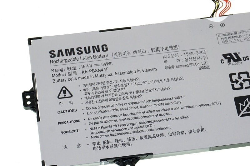 Original Samsung Galaxy Book Mystic Silver NP750XDA-KD2UK Akku 3530mAh 54Wh 4 Zellen