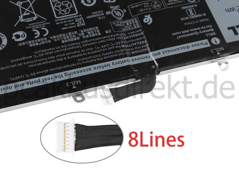 Original 32Wh 2-Zellen Dell GFKG3 0GFKG3 WH96V VN25R Akku