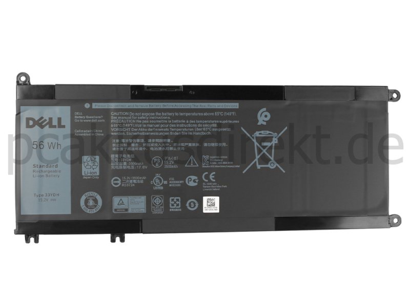 Original 56Wh 4-Zellen Akku Dell Inspiron 15 7570 P70F001