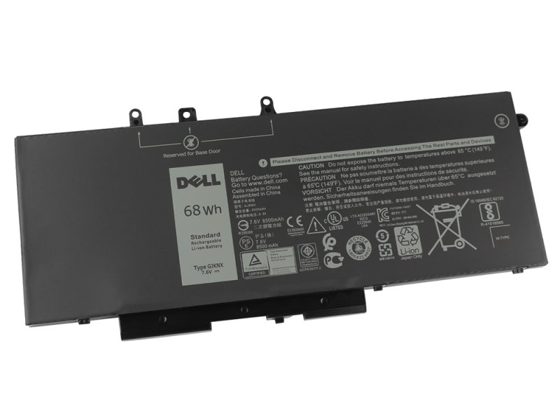 Original 8500mAh 68Wh 4-Zellen Akku Dell 0GJKNX GJKNX 0GD1JP GD1JP