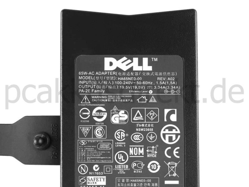 65W Dell 01XEN1 CN-06TM1C Netzteil Ladegerät + Frei Ladekabel