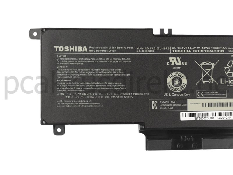 Original 2800mAh 45Whr Akku Toshiba Satellite P55-B P50-B P50-B-11G