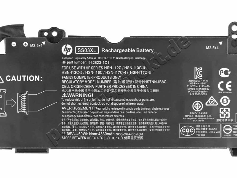 Original 4330mAh 50Wh 3 Zellen Akku HP EliteBook 840 G6 Healthcare Edition