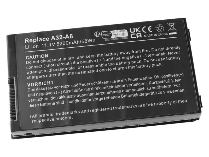 4800mAh 49Wh 6 Zellen Akku Asus A8JS A8Jv A8LE A8M