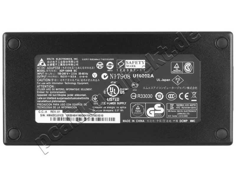 Original 180W Medion Erazer X6811 MD 97747 Netzteil Ladegerät + Kabel