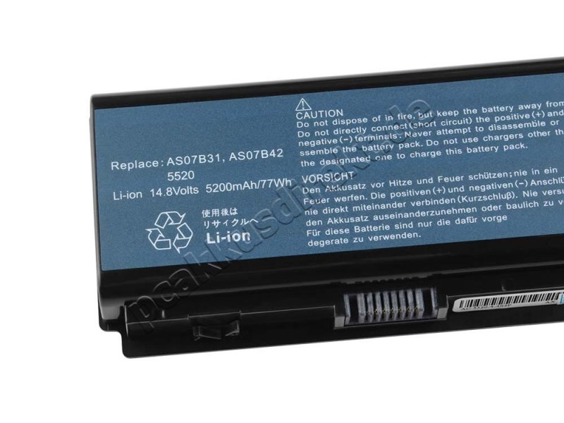 Acer AS07B32 AS07B61 Akku 5200mAh 77Wh