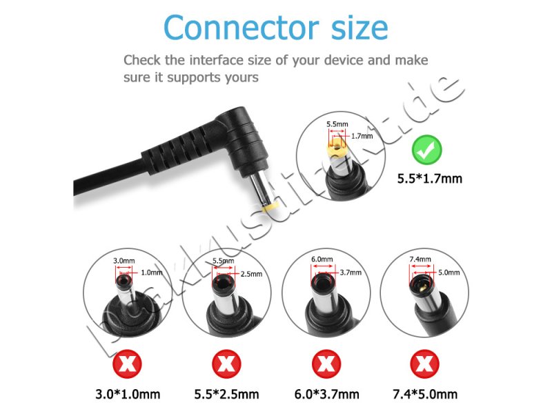 Original Netzteil Acer Aspire E5-771G-72RD 65W + Frei Ladekabel