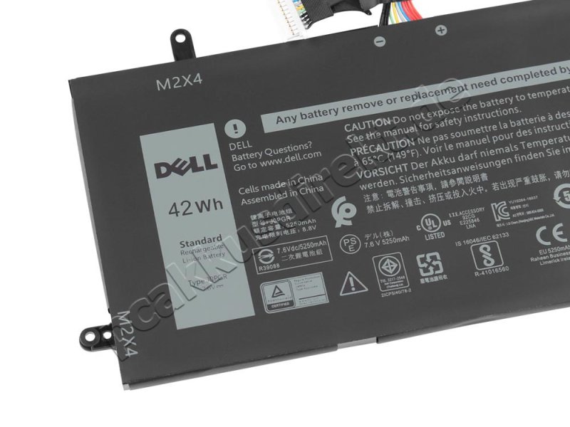Original 42Wh 4-Zellen Dell Latitude 12 5285 Akku