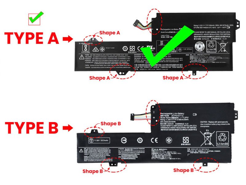 Original 3070mAh 36Wh 3 Zellen Akku Lenovo Yoga 330-11IGM 81A6005UGE