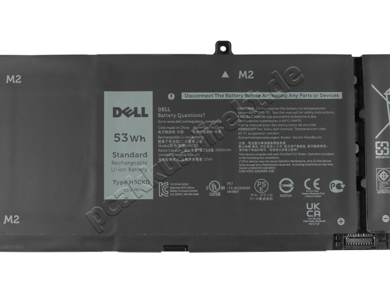 Original 3530mAh 53Wh 4-Zellen Akku Dell Inspiron 14 5405