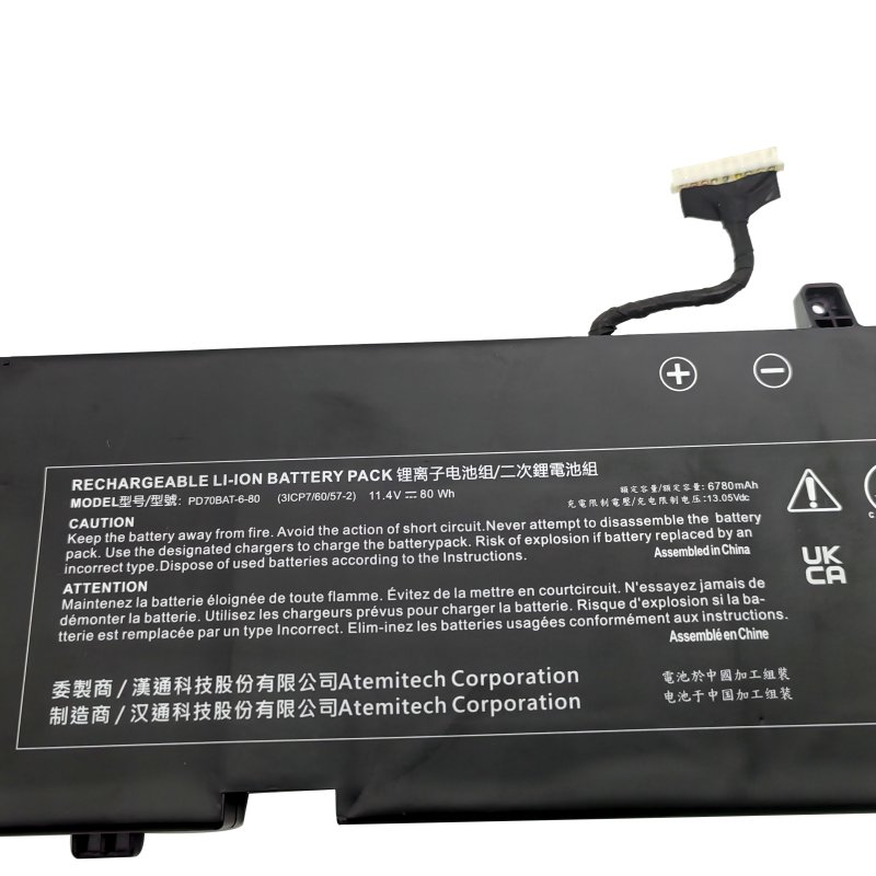 Original 6780mAh 80Wh One Gaming Carry K73-13NB-SN1 (PD70SNE-G) Akku