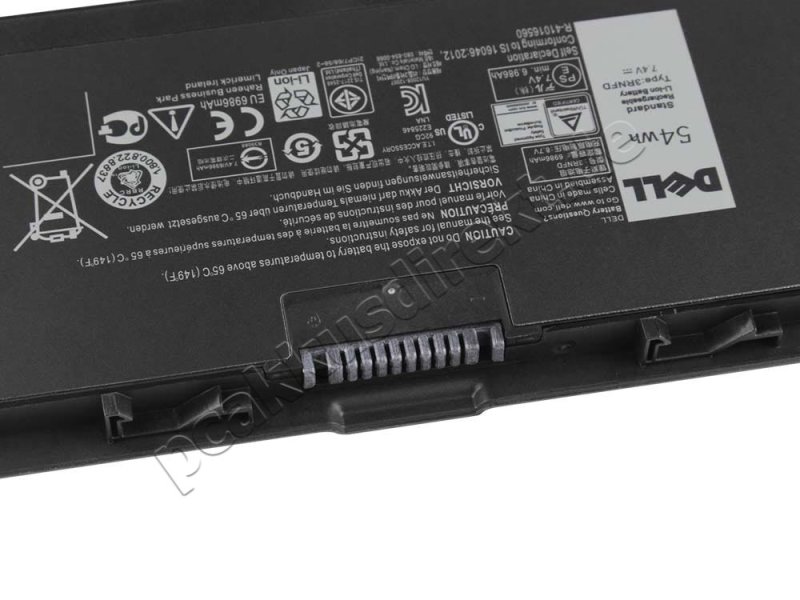 Original 54Whr Akku Dell 3RNFD