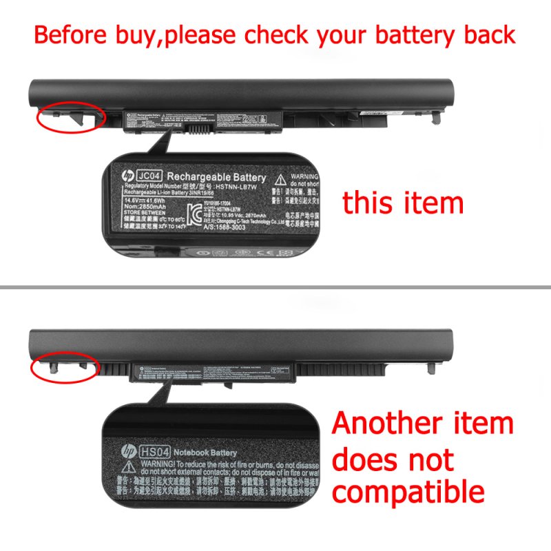 Original HP Laptop 17-bs0xx Akku 2850mAh 41.6Wh