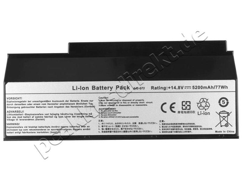 5200mAh 8 Zellen Akku Asus ROG G53SW ROG G53SW-IX091V