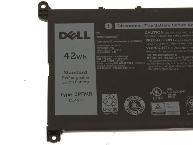 Original 42Wh 3-Zellen Akku Dell Chromebook 3100 P29T P29T001