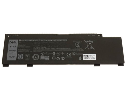 Original 4255mAh 51Wh 3-Zellen Dell Ins 15PR-1765W Ins 15PR-1768BR Akku