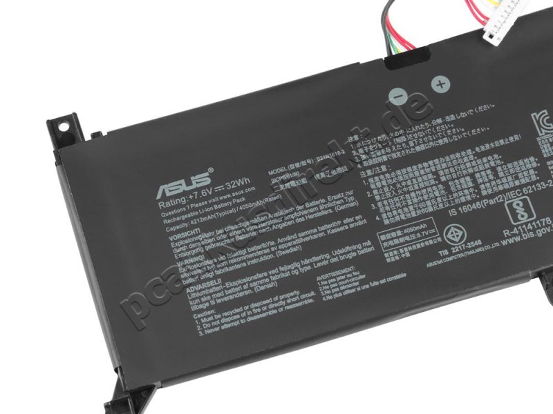 Original Asus R565 Asus R565JA Akku 4805mAh 37Wh 2 Zellen