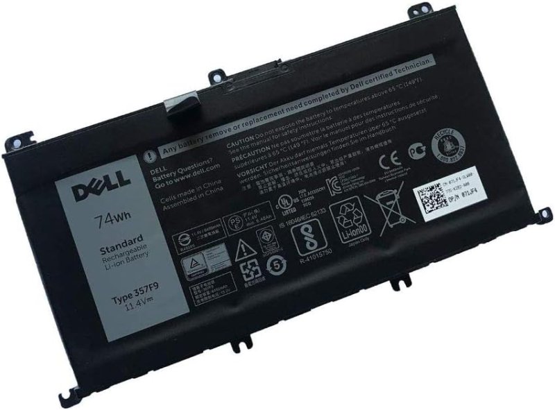 Original 74Wh 6400mAh 6-Zellen Akku Dell 357F9