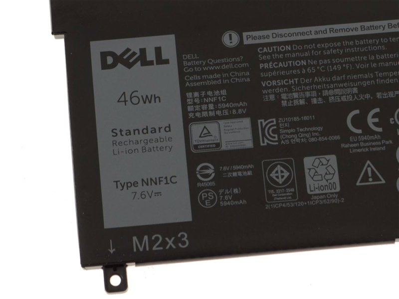 Original 46Wh 4 Zellen Akku Dell 0NNF1C NNF1C HMPFH