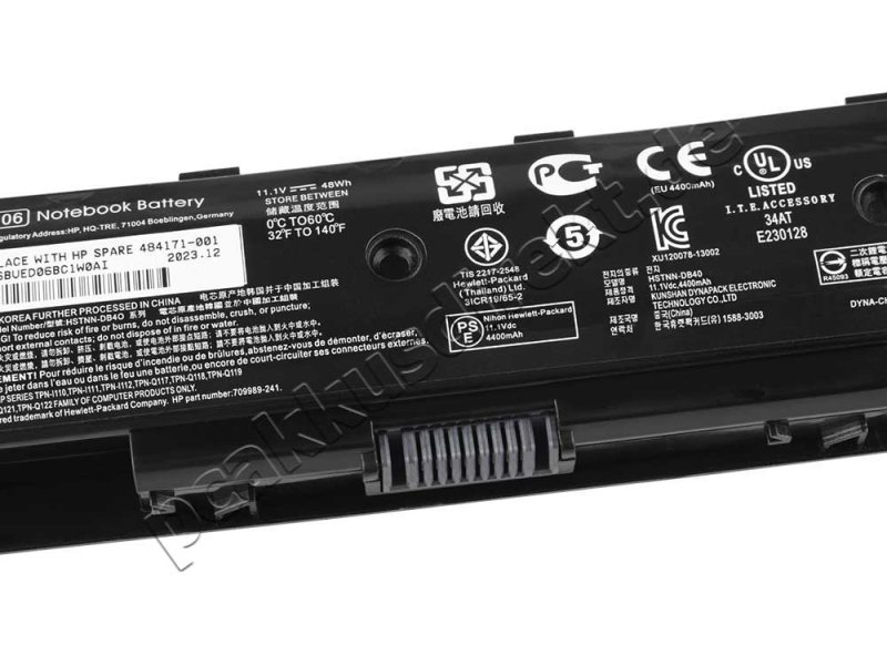 4400mAh 48Wh Akku HP PI06 H6L38AA 710416-001 710417-001
