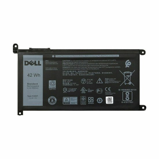 Original 42Wh 3-Zellen Dell Chromebook 5190 P28T001 Akku - zum Schließen ins Bild klicken