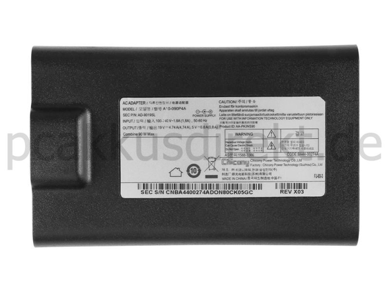 90W Netzteil Samsung NP355E7C-S08DE NP355E7C-S09DE