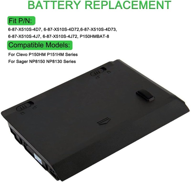 5200mAh 8 Zellen Akku Clevo 6-87-X510S-4D73