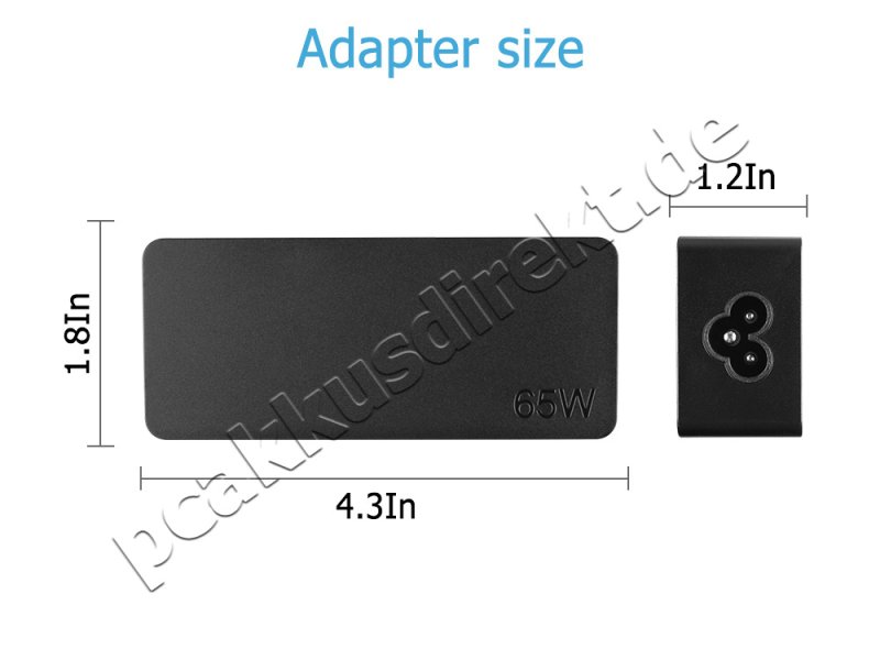65W USB-C Lenovo ThinkPad T580 20L90024 Netzteil + Ladekabel