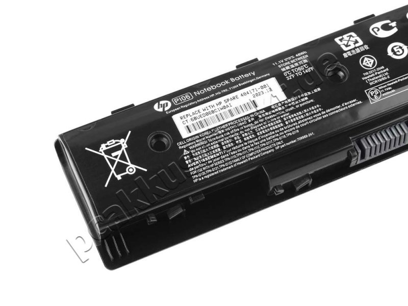4400mAh 48Wh Akku HP PI06 H6L38AA 710416-001 710417-001