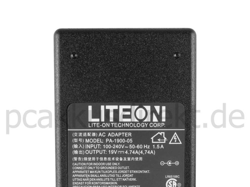 90W Netzteil Gateway ne72206u-65206g50mnsk ne72207u-45006g75mnsk