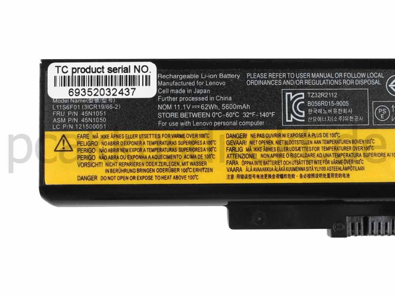 5600mah 6 Zellen Akku Lenovo L08M6D22 L08M6D23 L08M6D24