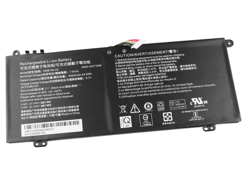 Toshiba 4588105-2S 40071698 Akku 6000mAh 45.6Wh
