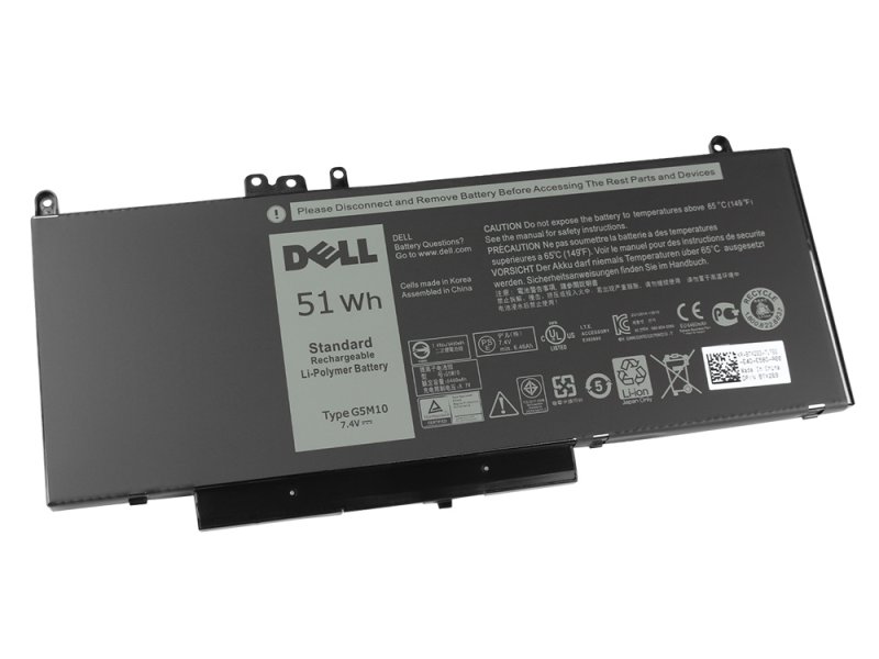 Original 51Wh 4 Zellen Akku Dell 451-BBLK 451-BBLL 5XFWC