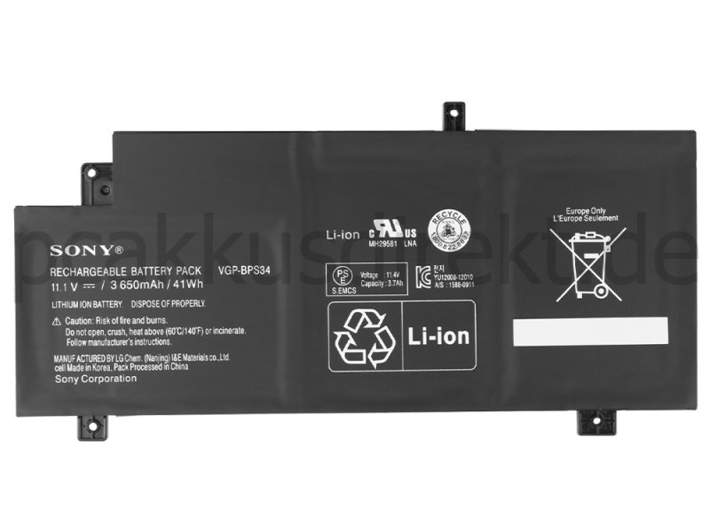 Original 3650mAh Akku Sony Vaio SVF15A1Z2RB SVF15A1Z2RS