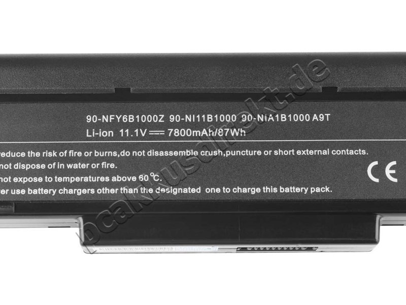 7200mAh 9-Zellen Akku MSI EX601 MS-1636 EX610 MS-163D