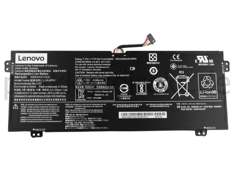 6268mAh 48Wh 4 Zellen Akku Lenovo 5B10M52738