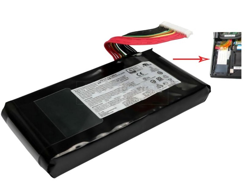 5225mAh 75.24Wh 8-Zellen Akku MSI GT83VR 6RE GT83VR 6RF GT83VR 7RF