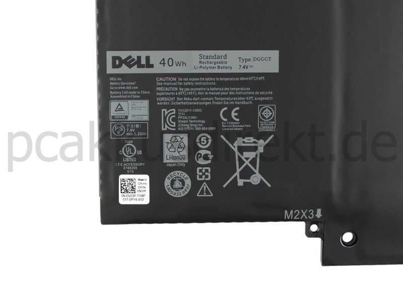 Original 40Whr 4 Zellen Akku Dell XPS11D XPS11D-1308T