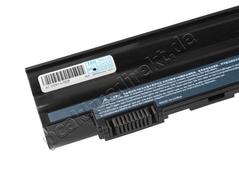 4400mAh 6 Zellen Akku Acer Aspire One HAPPY2