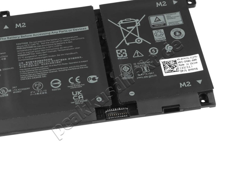 Original 3530mAh 53Wh 4-Zellen Akku Dell Inspiron 14 5405