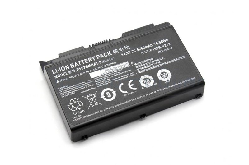 Original 5200mAh 76.96Wh 8-Zellen Akku Clevo P177SM P157SM