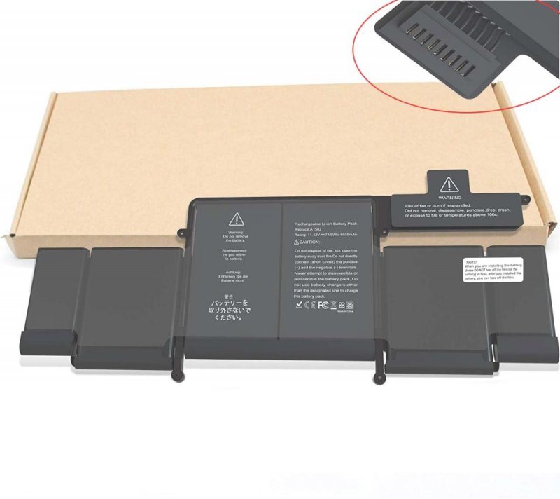 6559mAh 74.9Wh 6 Zellen Akku Apple 020-00009 A1582 A1502