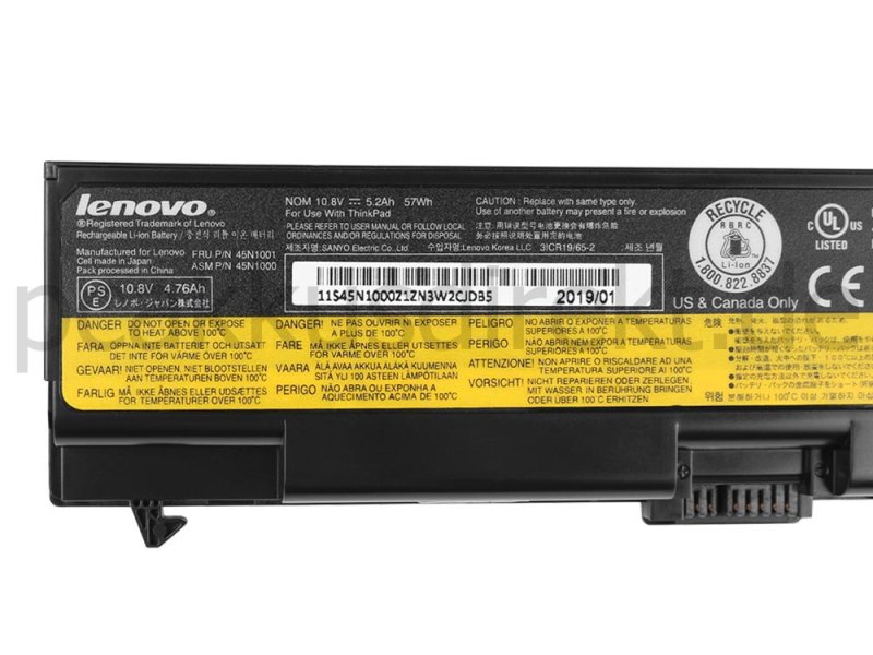 Original 5200mAh 57Wh Akku Lenovo ThinkPad L430 Serie