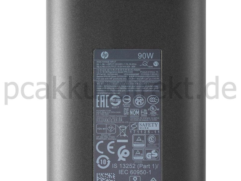 90W HP ENVY X360 2-in-1 15-EE1000 Netzteil Ladegerät + Ladekabel