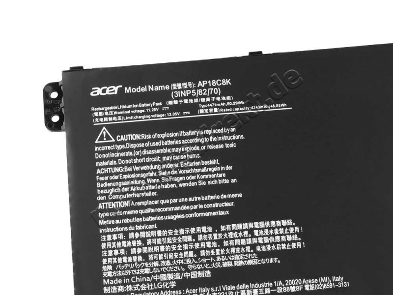 Original Acer Aspire 5 A514-54-35LK A514-54-395V Akku 4471mAh 50.29Wh