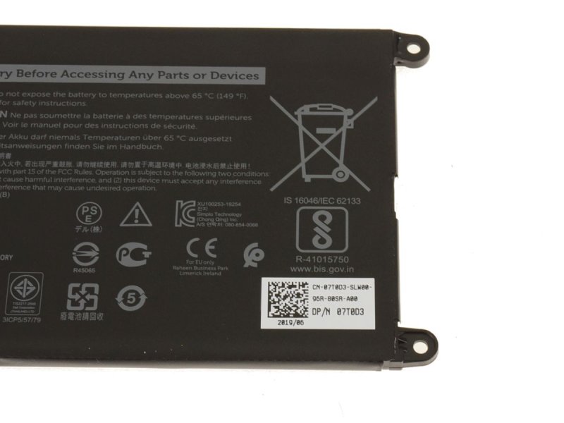 Original 42Wh 3-Zellen Akku Dell Chromebook 3100 P29T P29T001
