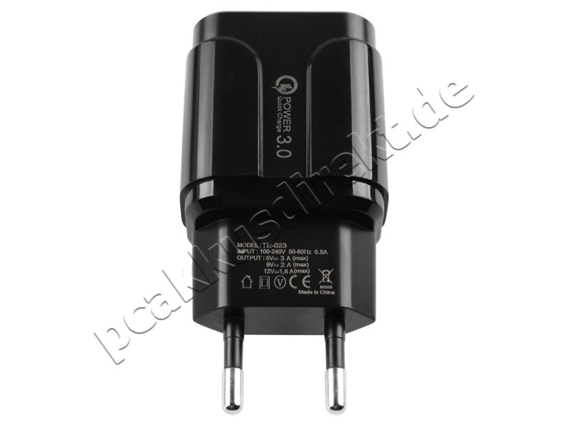 18W USB-C TYPE-C QC3.0 Netzteil Blackberry Key2 BBF100 BBF100-1